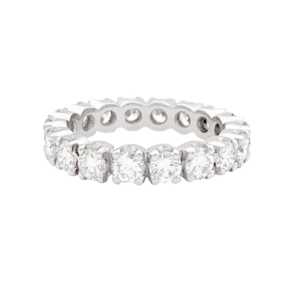 Bague Alliance en or blanc et diamants - Castafiore