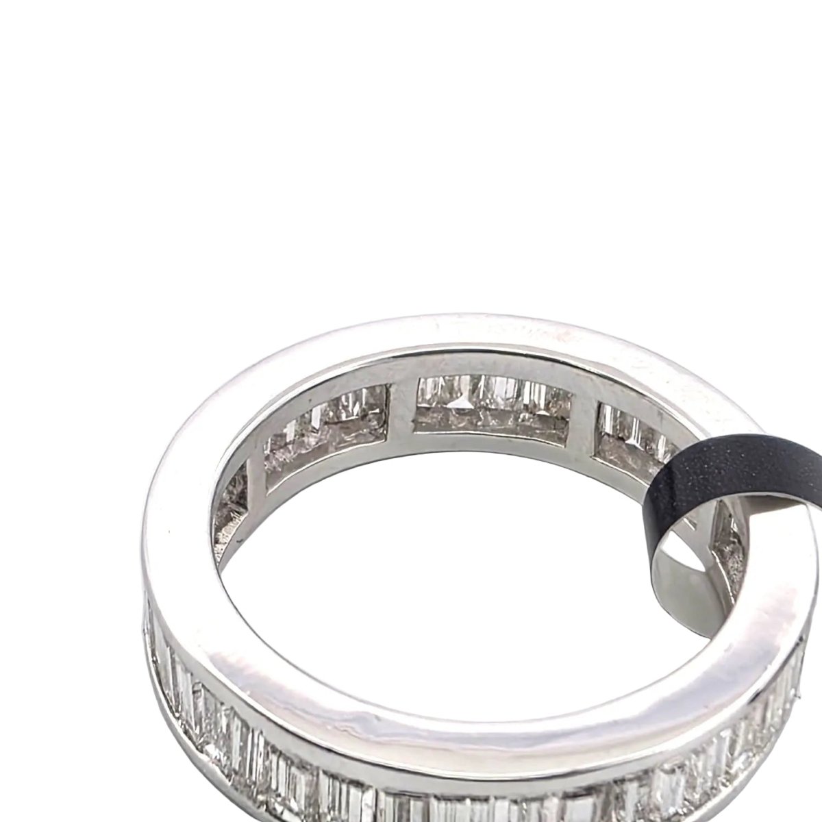 Bague Alliance en or blanc et diamants - Castafiore