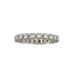 Bague Alliance en or blanc et diamants - Castafiore