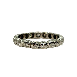 Bague Alliance en or blanc et diamants - Castafiore
