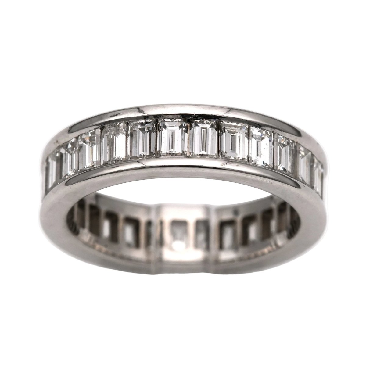 Bague Alliance en or blanc et diamants - Castafiore