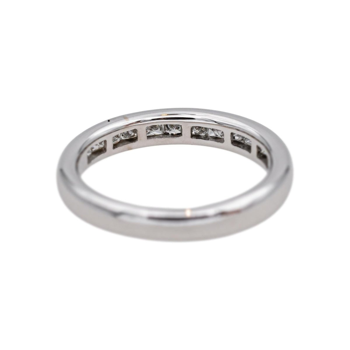 Bague Alliance en or blanc et diamants - Castafiore