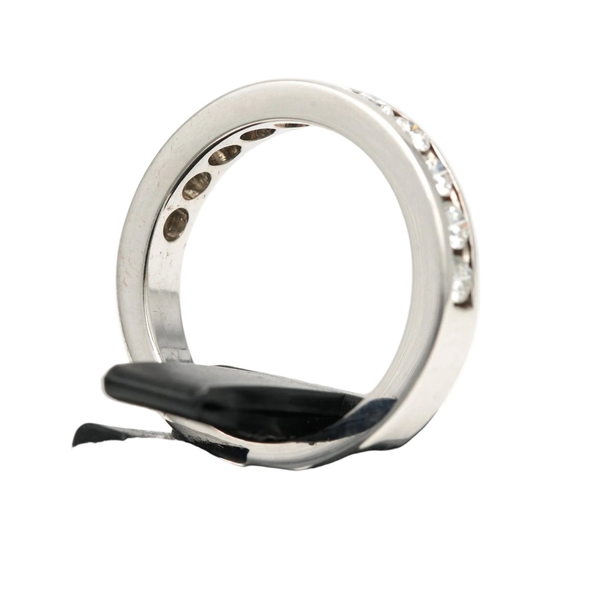 Bague Alliance en or blanc et diamants - Castafiore