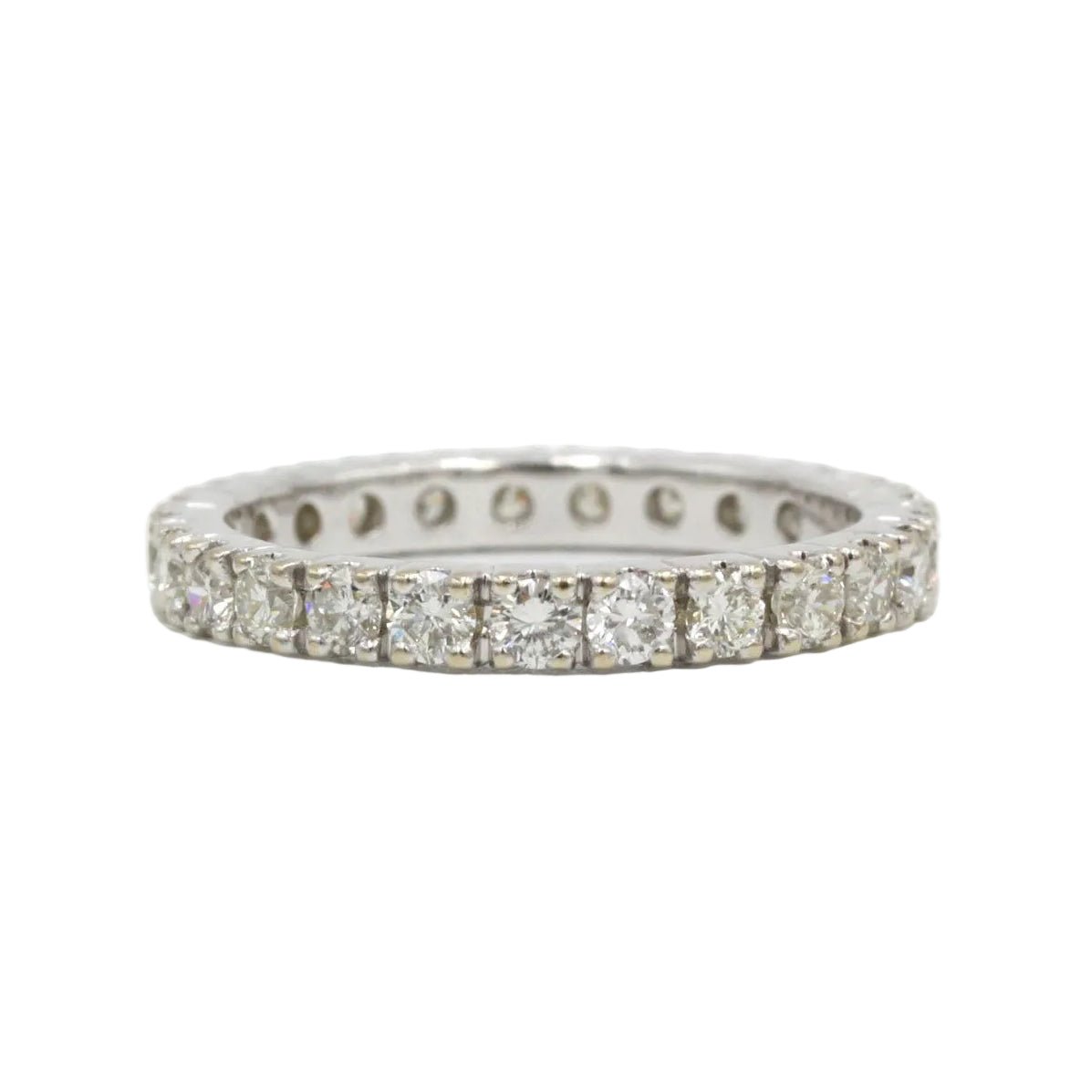 Bague Alliance en or blanc et diamants - Castafiore