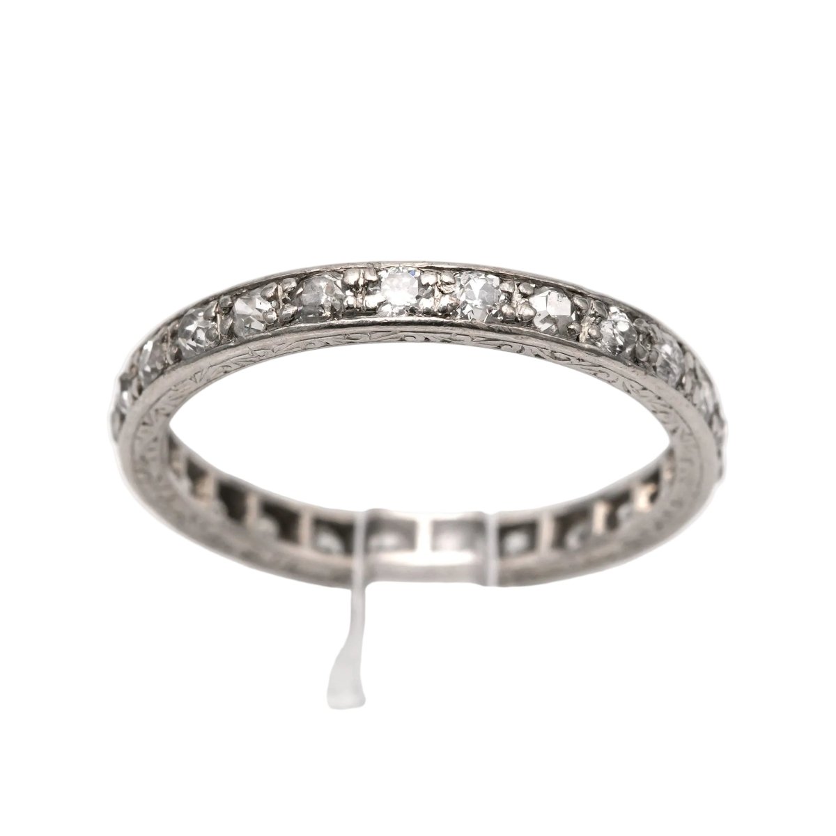 Bague Alliance en or blanc et diamants - Castafiore