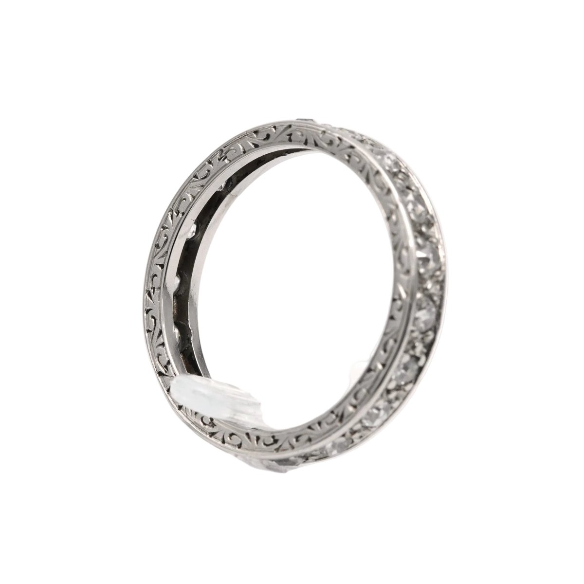 Bague Alliance en or blanc et diamants - Castafiore