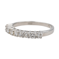 Bague Alliance en or blanc et diamants - Castafiore