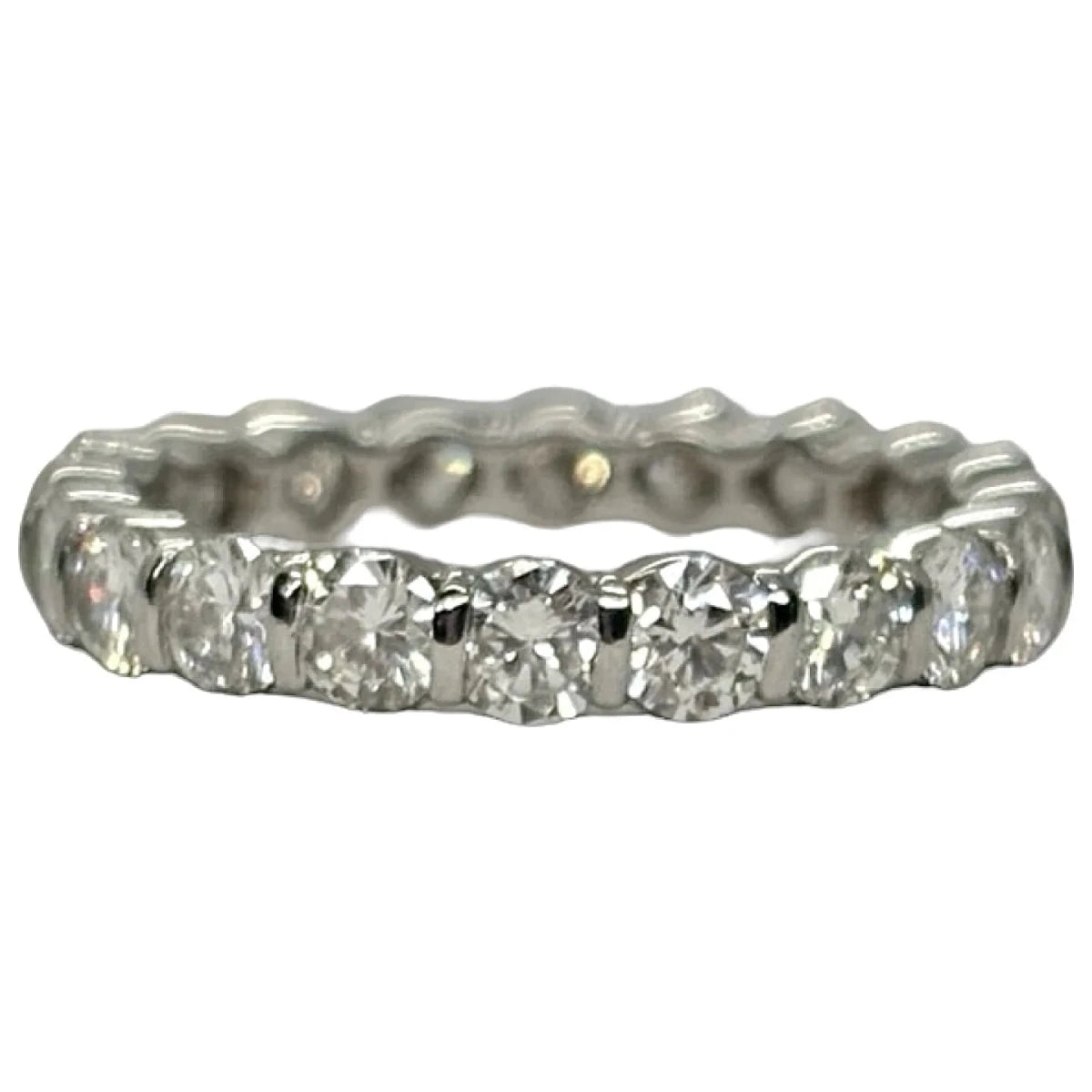 Bague Alliance en or blanc et diamants - Castafiore