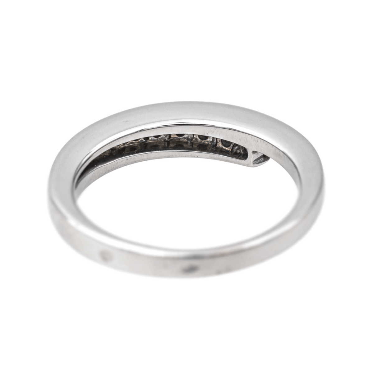 Bague Alliance en or blanc et diamants - Castafiore