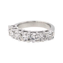 Bague Alliance en or blanc et diamants - Castafiore