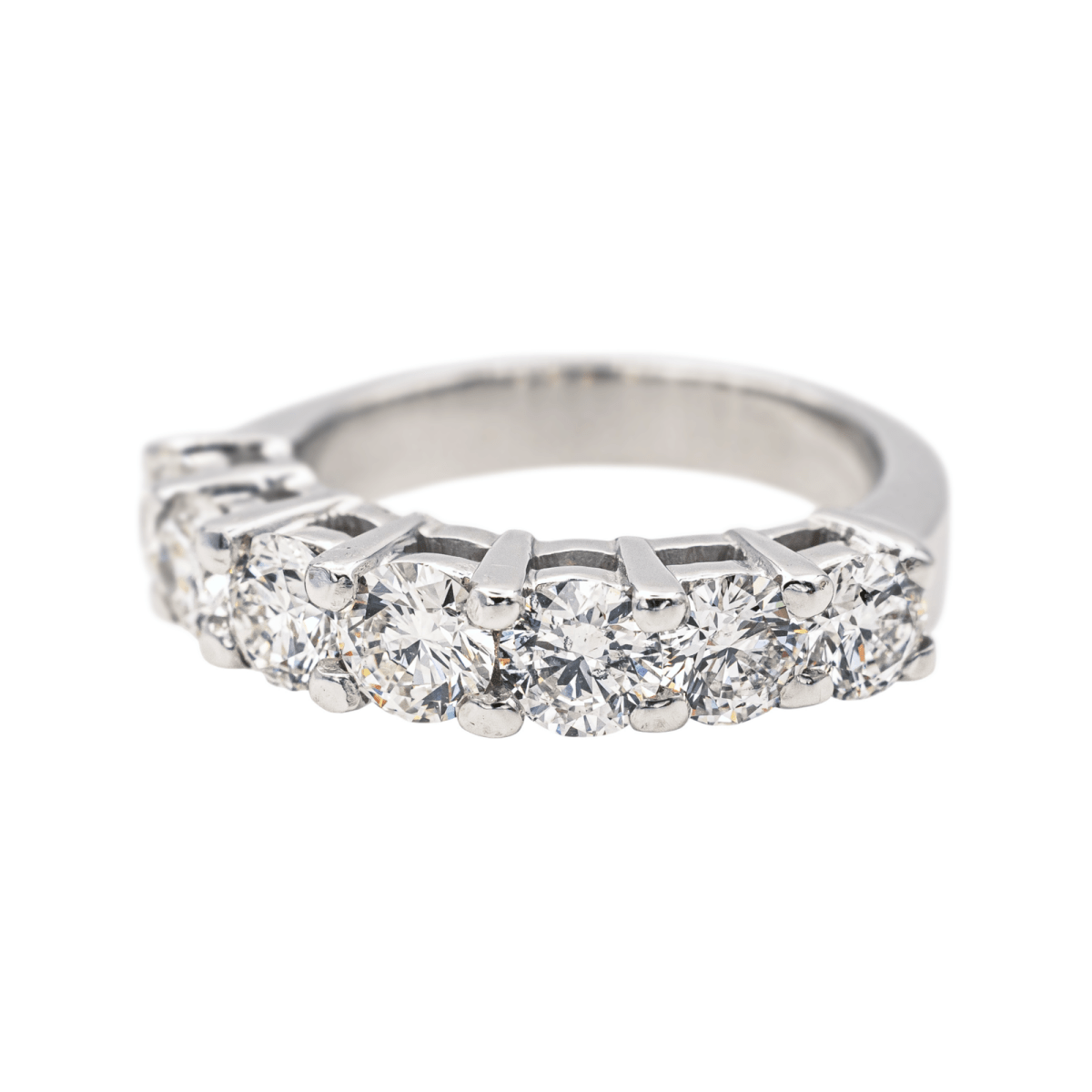 Bague Alliance en or blanc et diamants - Castafiore