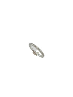 Bague Alliance en or blanc et diamants - Castafiore