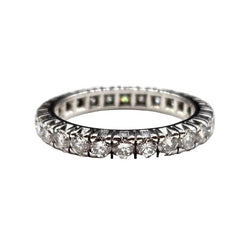 Bague Alliance en or blanc et diamants - Castafiore