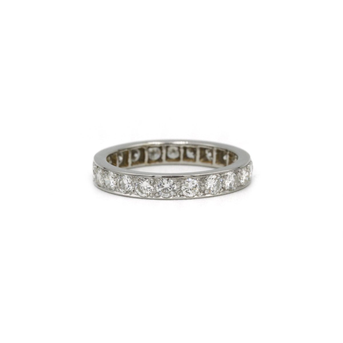 Bague Alliance en or blanc et diamants - Castafiore