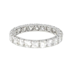 Bague Alliance en or blanc et diamants - Castafiore