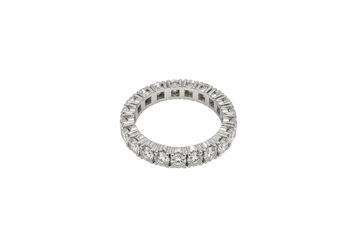 Bague Alliance en or blanc et diamants - Castafiore