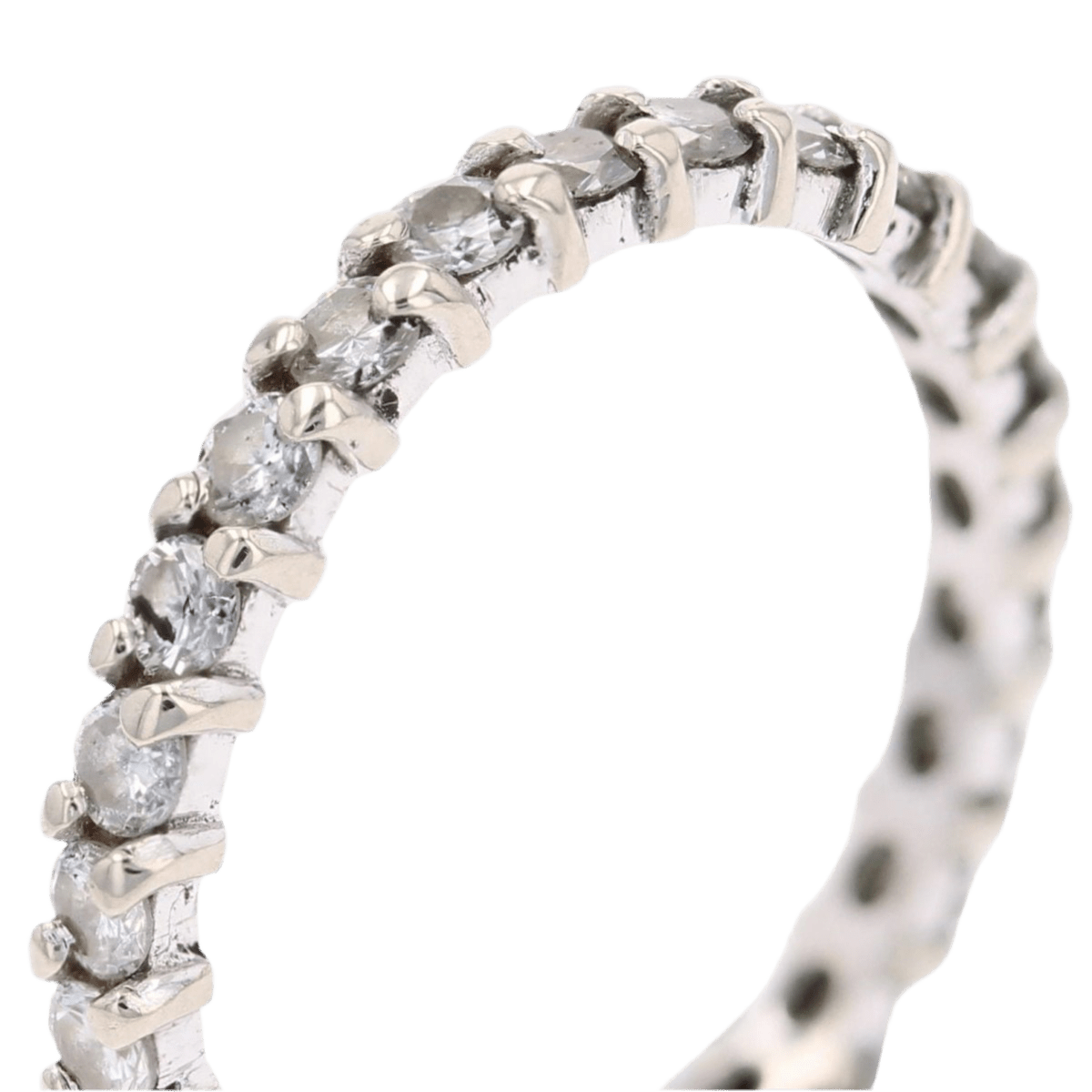 Bague Alliance en or blanc et diamants - Castafiore