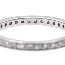 Bague Alliance en or blanc et diamants - Castafiore