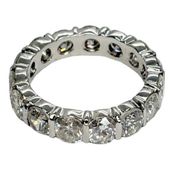 Bague Alliance en or blanc et diamants - Castafiore