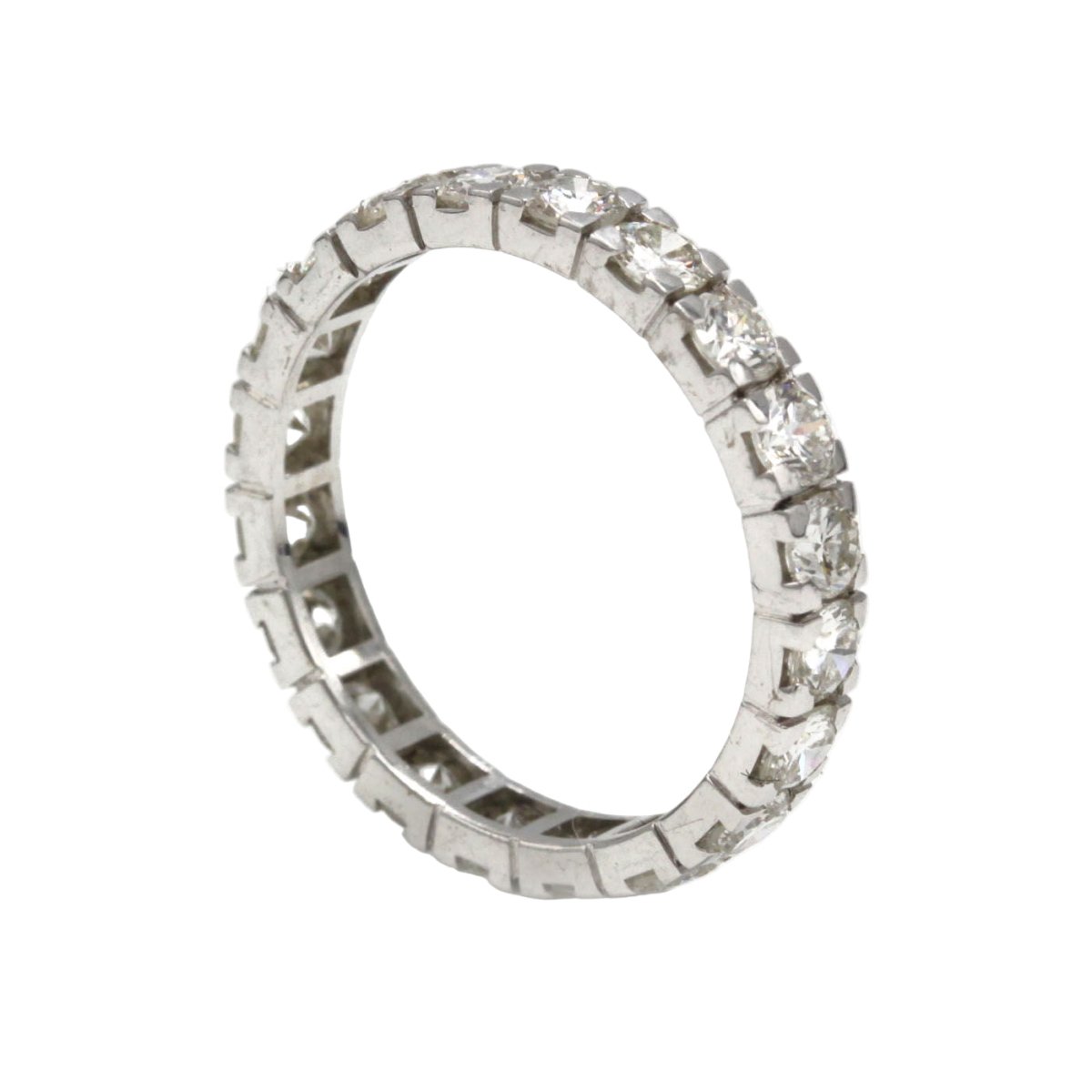 Bague Alliance en or blanc et diamants - Castafiore