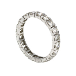 Bague Alliance en or blanc et diamants - Castafiore