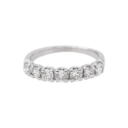 Bague Alliance en or blanc et diamants - Castafiore