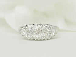 Bague Alliance en or blanc et diamants - Castafiore