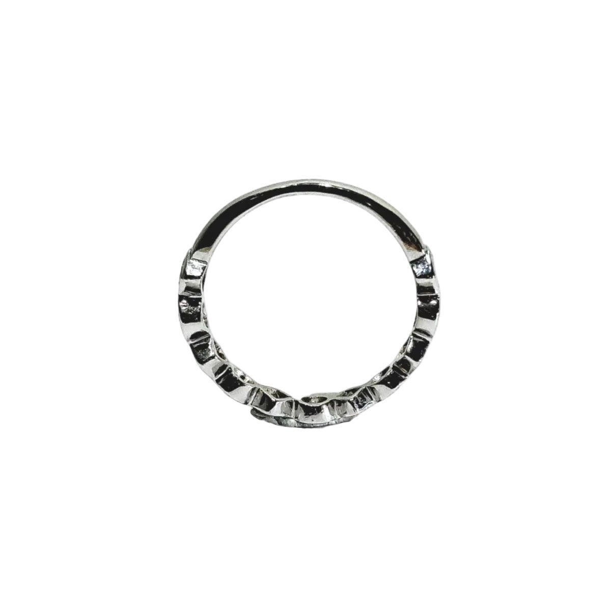 Bague Alliance en or blanc et diamants - Castafiore