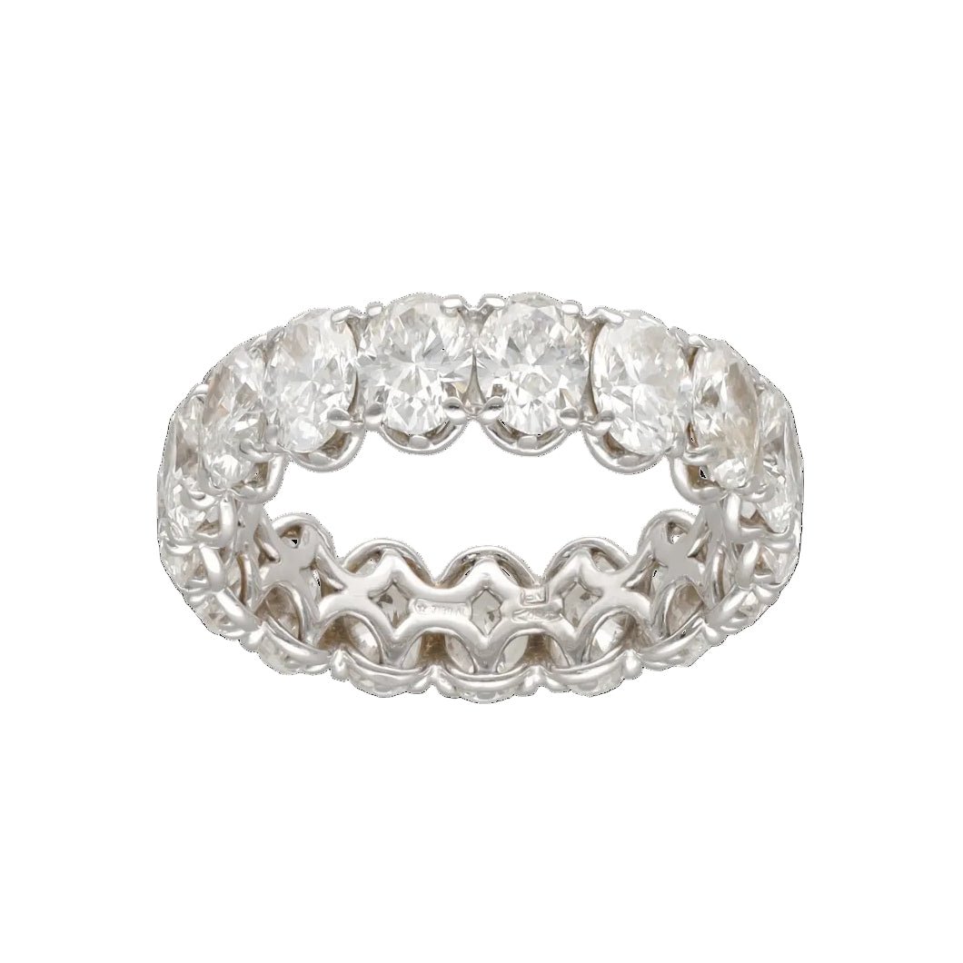 Bague Alliance en or blanc et diamants - Castafiore