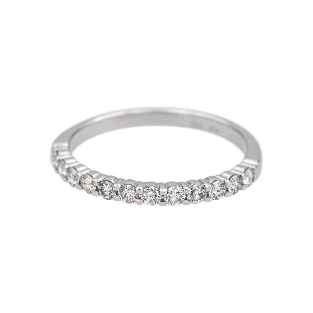 Bague Alliance en or blanc et diamants - Castafiore