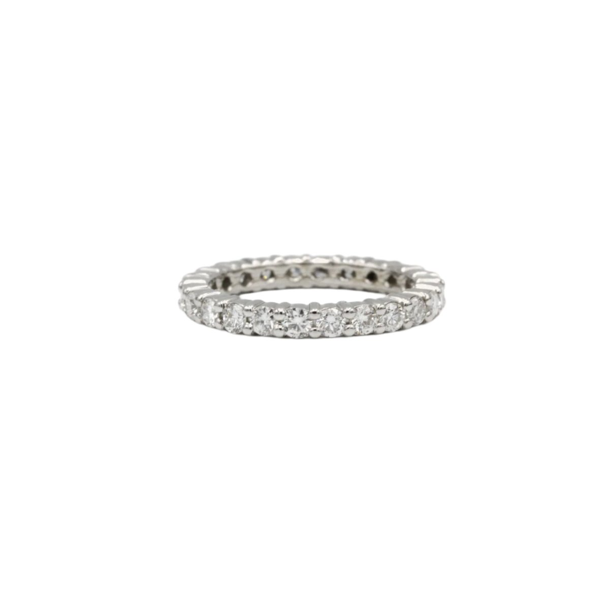 Bague Alliance en or blanc et diamants - Castafiore