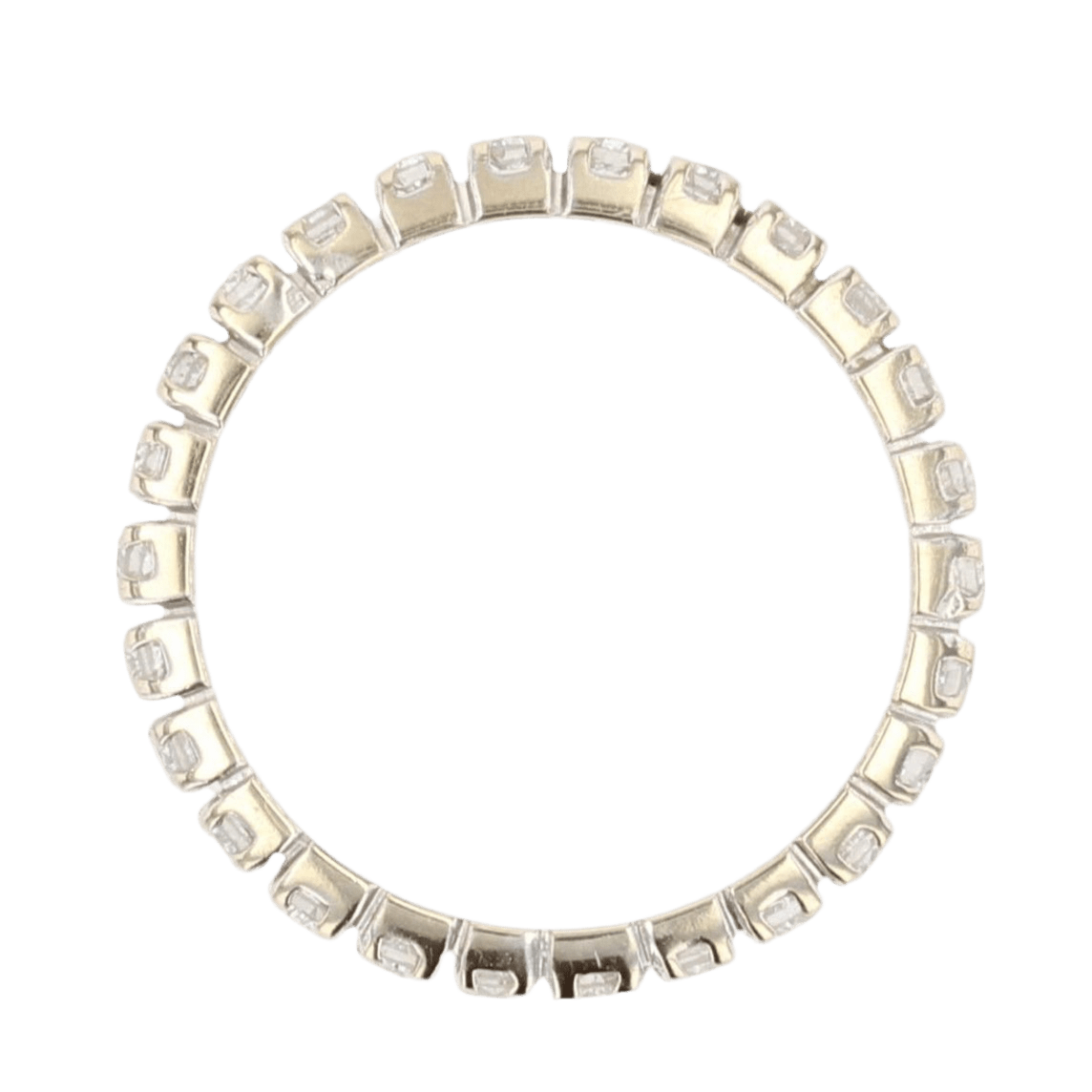 Bague Alliance en or blanc et diamants - Castafiore