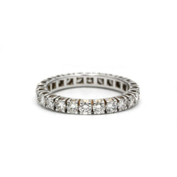 Bague Alliance en or blanc et diamants - Castafiore