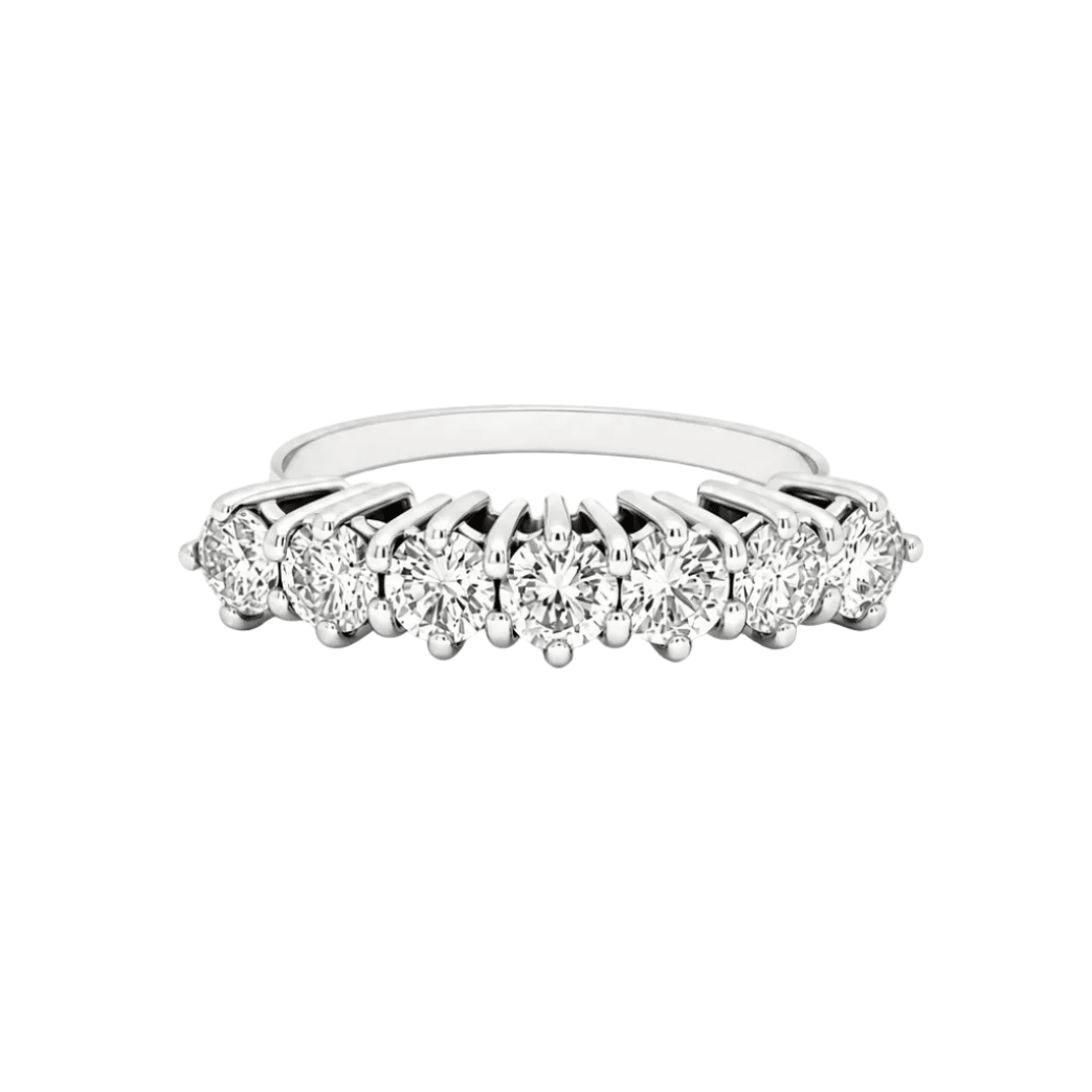 Bague Alliance en or blanc et diamants - Castafiore