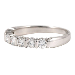 Bague Alliance en or blanc et diamants - Castafiore
