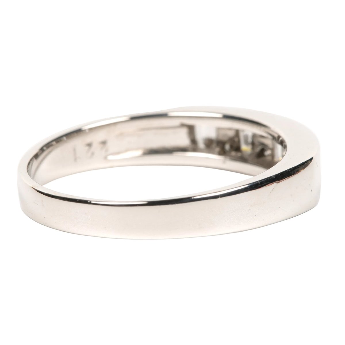 Bague Alliance en or blanc et diamants - Castafiore