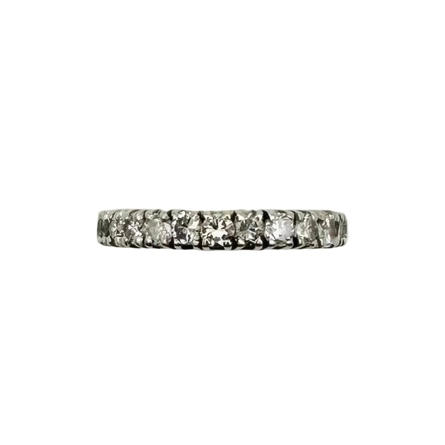Bague Alliance en or blanc et diamants - Castafiore