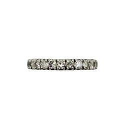 Bague Alliance en or blanc et diamants - Castafiore