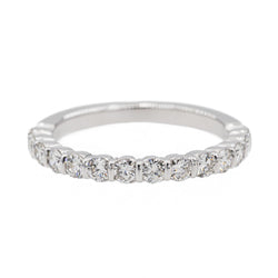 Bague Alliance en or blanc et diamants - Castafiore