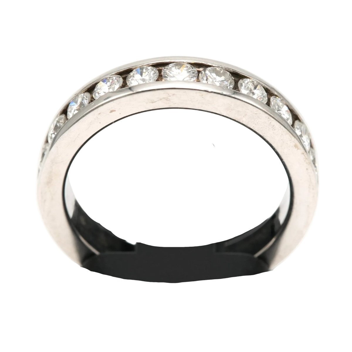 Bague Alliance en or blanc et diamants - Castafiore