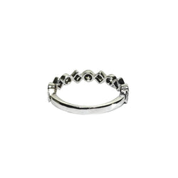Bague Alliance en or blanc et diamants - Castafiore