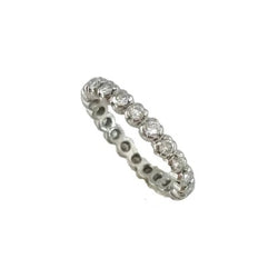 Bague Alliance en or blanc et diamants - Castafiore