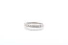 Bague alliance en or blanc et diamants - Castafiore