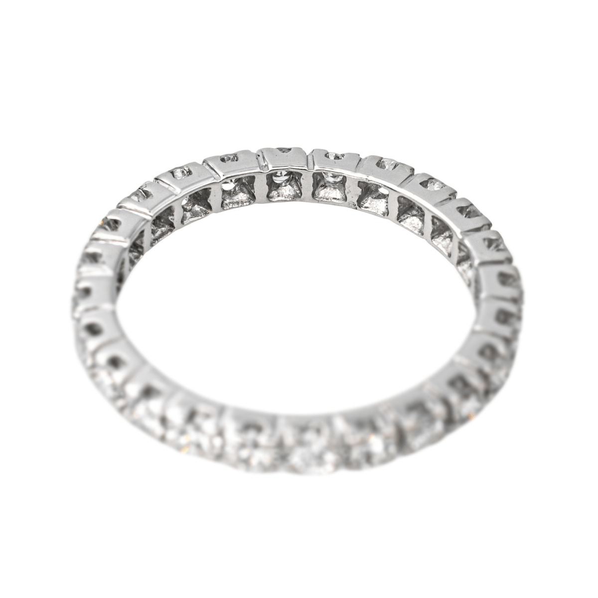 Bague Alliance en or blanc et diamants - Castafiore