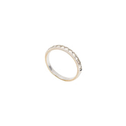 Bague Alliance en or blanc et diamants - Castafiore