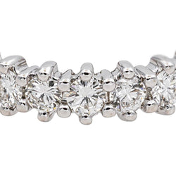 Bague Alliance en or blanc et diamants - Castafiore