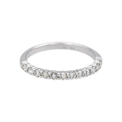Bague Alliance en or blanc et diamants - Castafiore
