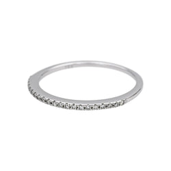 Bague Alliance en or blanc et diamants - Castafiore
