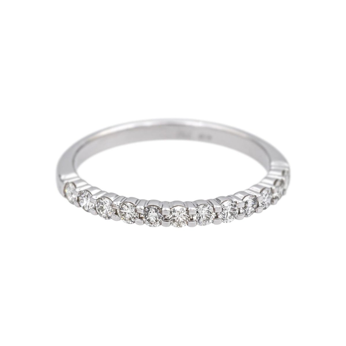 Bague Alliance en or blanc et diamants - Castafiore
