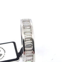 Bague Alliance en or blanc et diamants